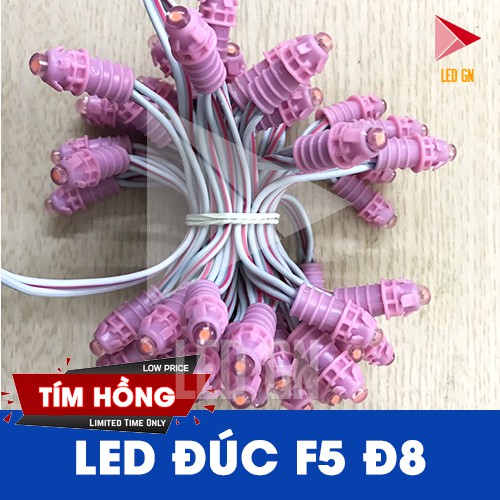 LED Đúc F5 Đế 9mm - Chống Nước [ Dây 50 Bóng ] | BigBuy360 - bigbuy360.vn