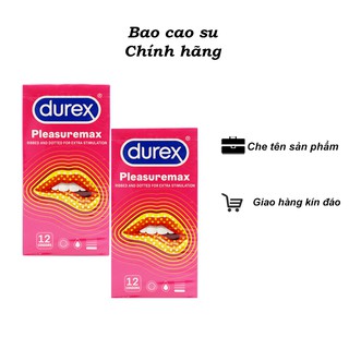 [bcs gai] Bao cao su Durex Pleasuremax