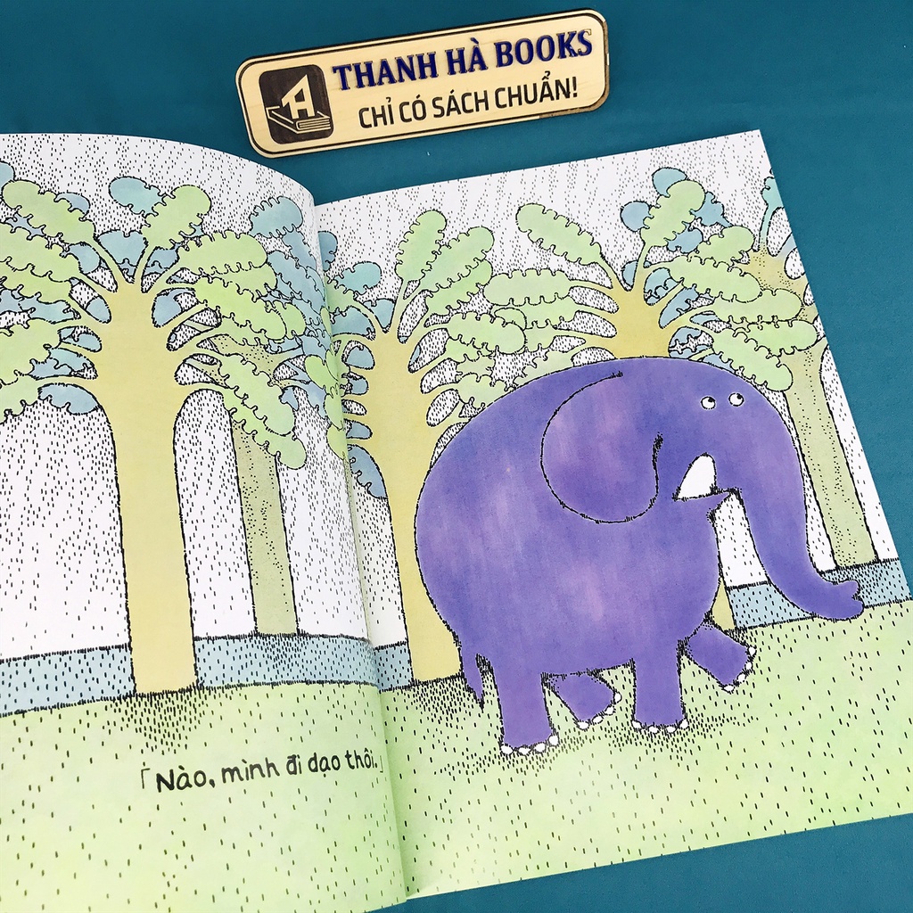 Sách - Tranh Truyện Ehon Nhật Bản - Bé làm quen với Ehon 0 - 3 tuổi - Bạn Voi Đi Dạo