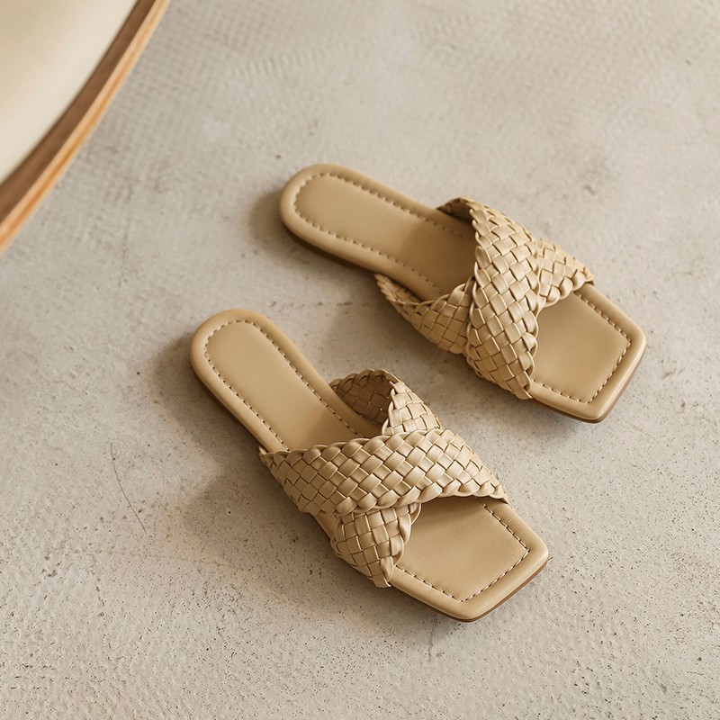 Dép nữ đế bệt quai chéo thời trang đủ màu,đủ size big size 40 41 42 43 44