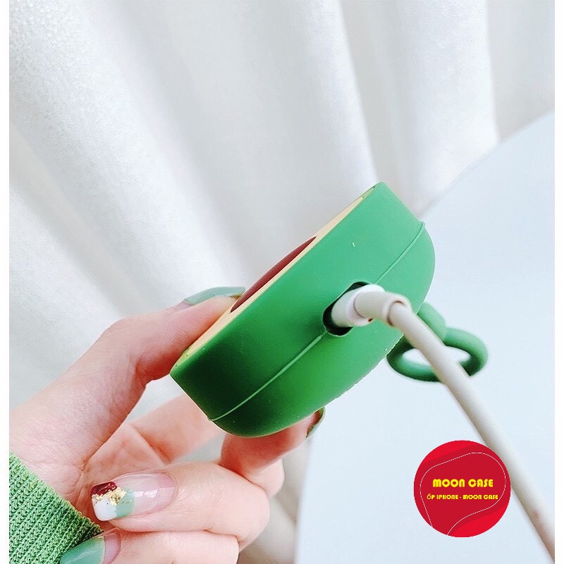 Túi đựng dành cho Airpods 1 & 2 Nhựa dẻo case hình TRÁI BƠ