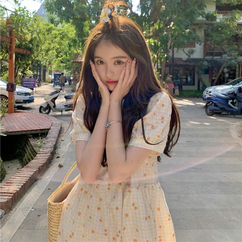 Đầm Búp Bê In Hoa Nhỏ Xinh Thời Trang Cho Phụ Nữ