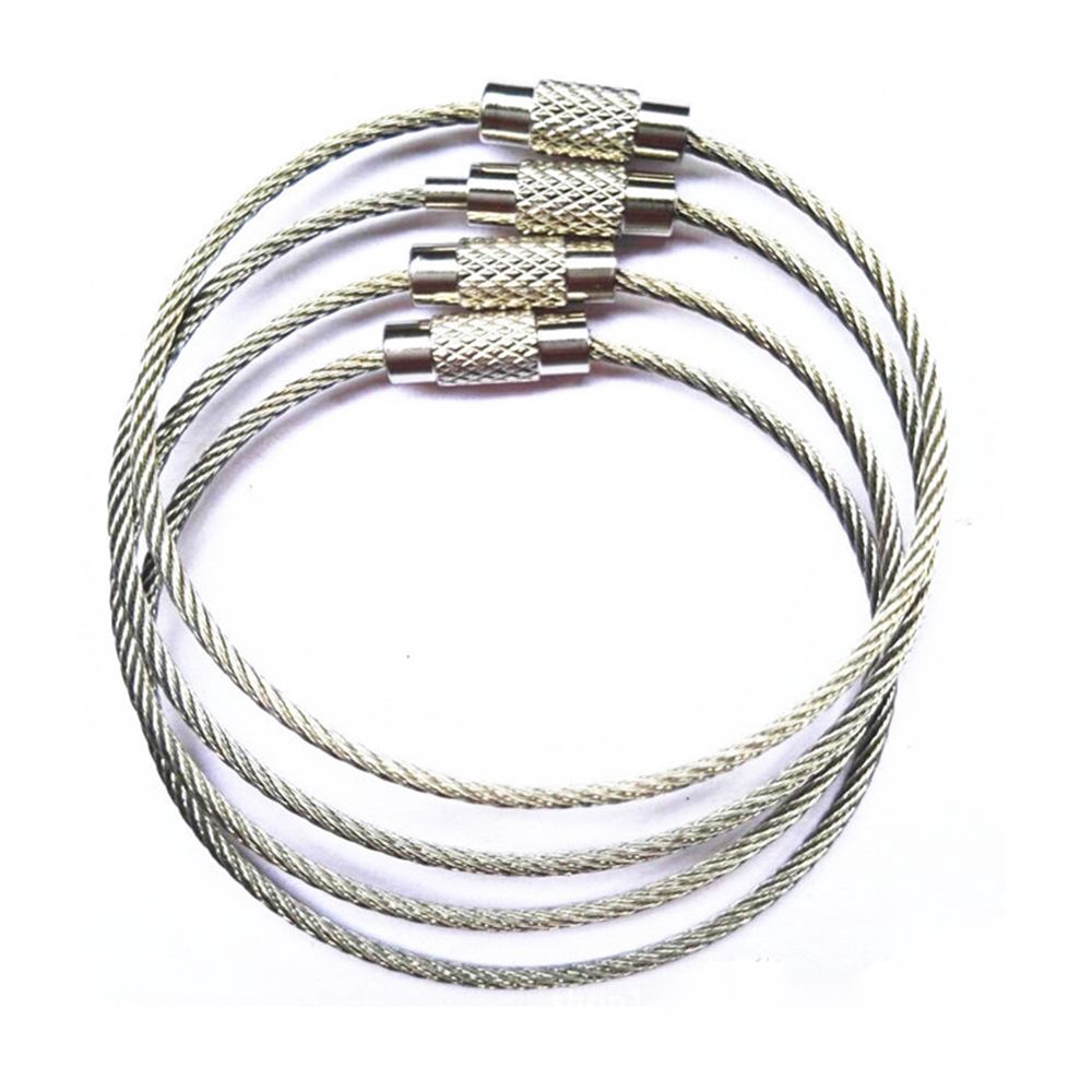 Bộ 10 móc khóa dạng dây cáp đa năng tiện dụng