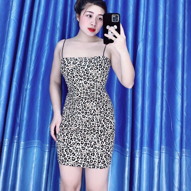 Đầm 2 dây bún chất thun bozip siêu đẹp ôm body tôn dáng | BigBuy360 - bigbuy360.vn