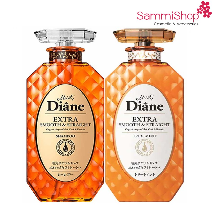 Dầu gội/dầu xả vào nếp thẳng mượt Moist Diane Extra Smooth &amp; Straight 450ml ( 250k là giá 1 sản phẩm gội hoặc xả)