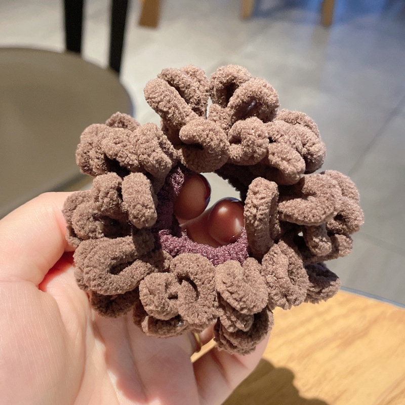 Dây Buộc Tóc Vải Nhung Co Giãn Thiết Kế Thời Trang Thu Đông Cho Nữ