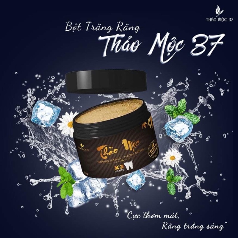 [CHÍNH HÃNG] Bột Trắng Răng Thảo Mộc 37 Chính Hãng( mẫu mới )