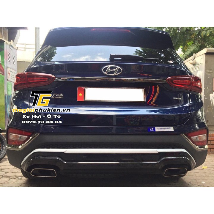 Hyundai Santafe 2019-2020 - Líp pô thể thao nhựa ABS theo xe