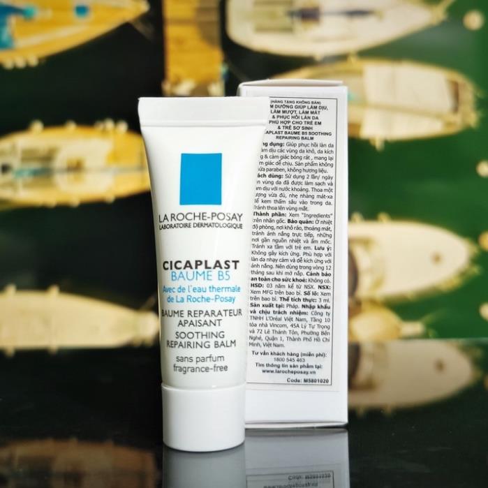 La Roche-Posay Cicaplast Baume B5 Dưỡng Giúp Làm Dịu, Làm Mượt, Làm Mát & Phục Hồi Da Sample 3ml