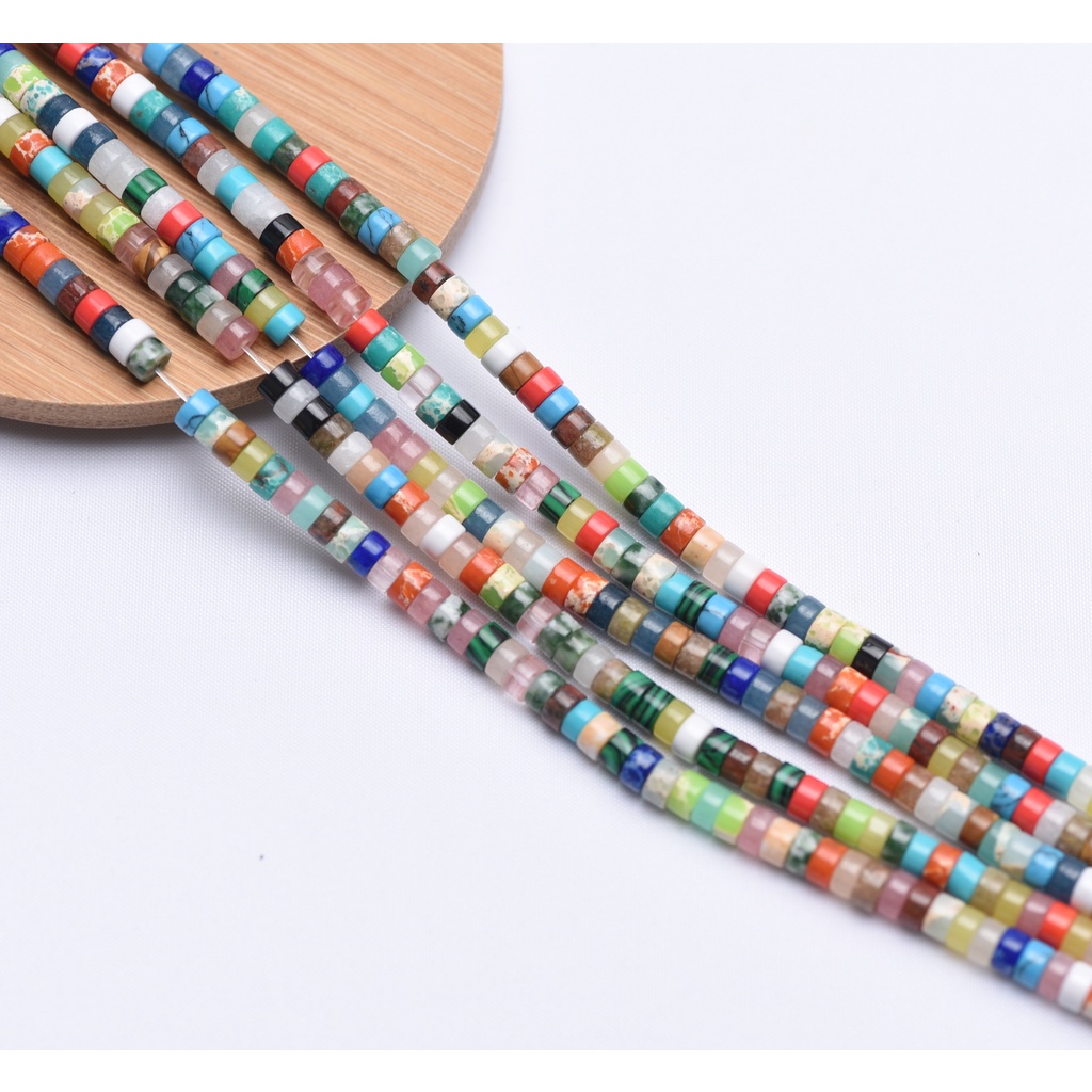 DIY Flat Loose Spacer Beads 2x4mm