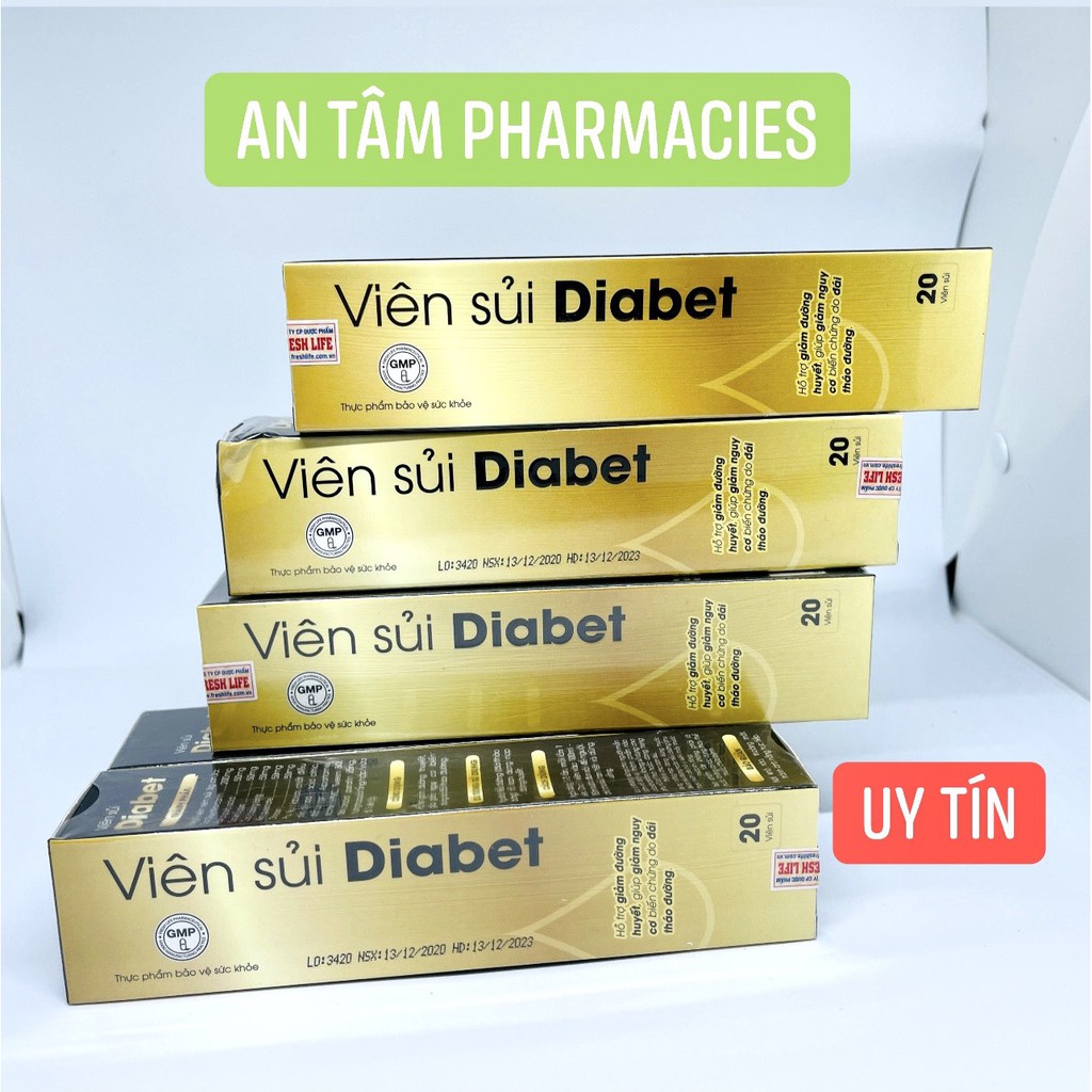 ✅Viên Sủi Diabet- CAM KẾT CHÍNH HÃNG ( CẨN THẬN HÀNG GIẢ DƯỚI 350K)