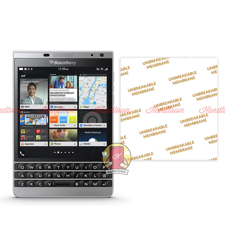 Miếng Dán Màn Hình PPF Kính Cường Lực Dẻo Blackberry Passport Black Berry Passport Sliver Edition Passport AT&amp;T Q30