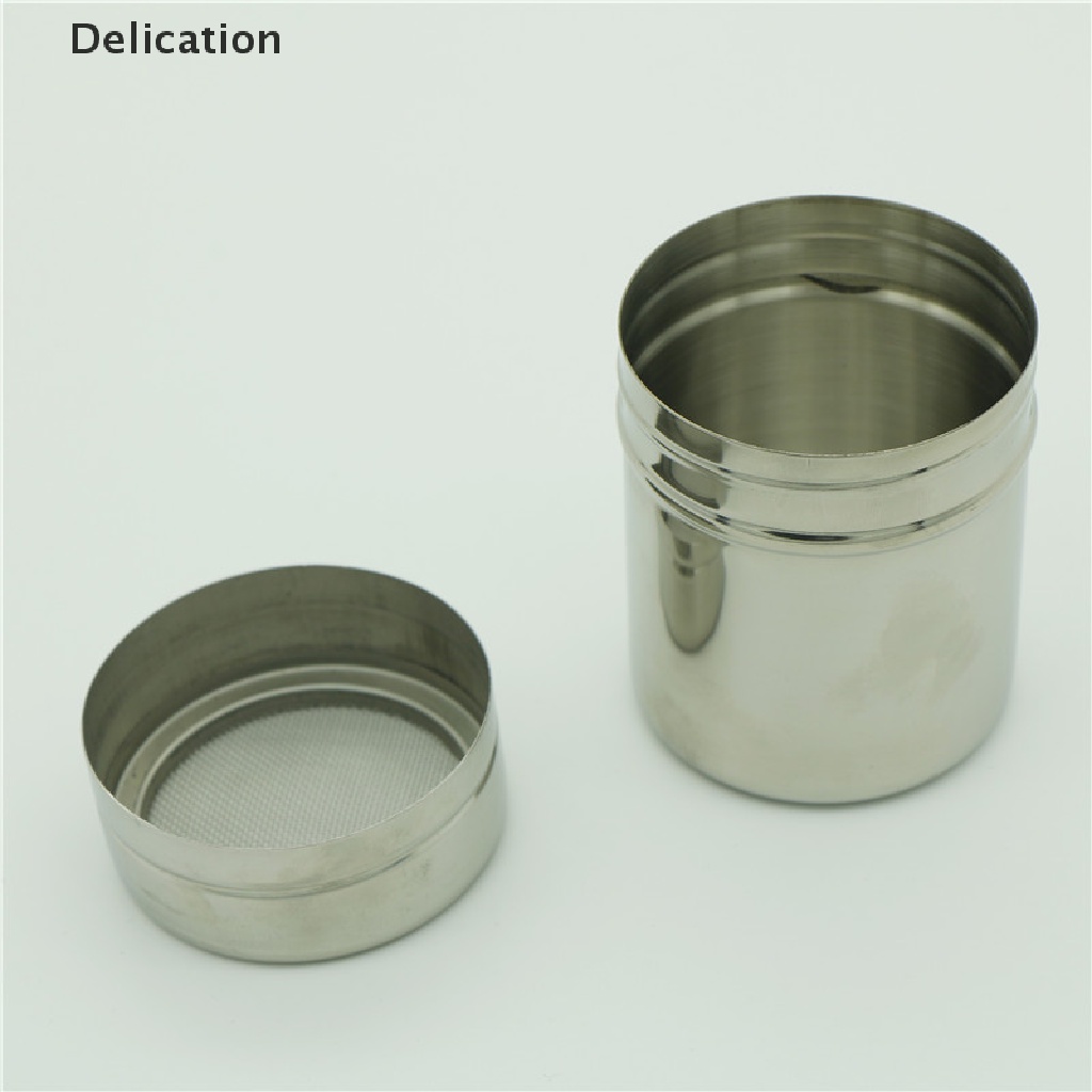 [elebuy] Máy lắc sô cô la bằng thép không gỉ icing sugar powder cocoa flour coffee sifter