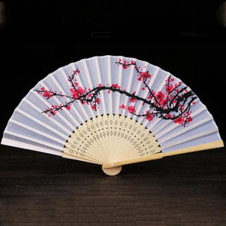 QUẠT CẦM TAY HOA ĐÀO - CHẤT LIỆU GIẤY