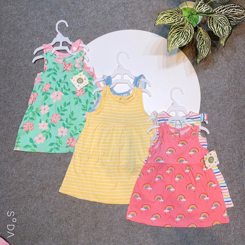 Sét 2 váy cotton kèm quần Little Me (phom nhỏ)