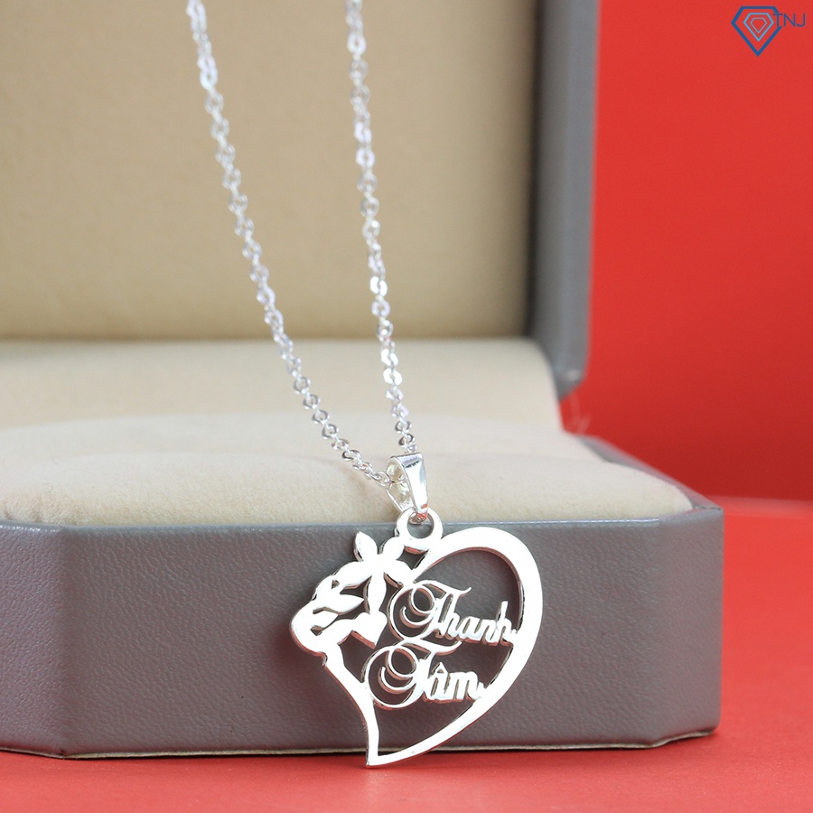 Dây chuyền bạc cho bé gái khắc tên theo yêu cầu DTN0025 - Trang Sức TNJ