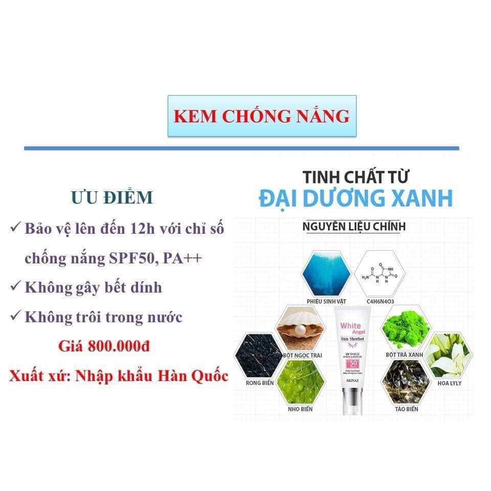 Kem chống nắng Skinaz HQ : White Angle Sherbet