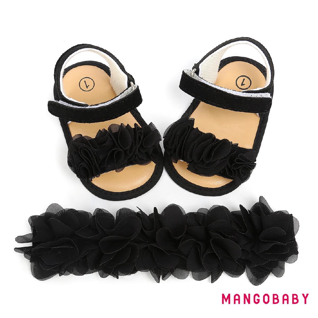 US BABY Xăng đan Đế Mềm Chống Trượt Cho Bé Gái Tập Đi