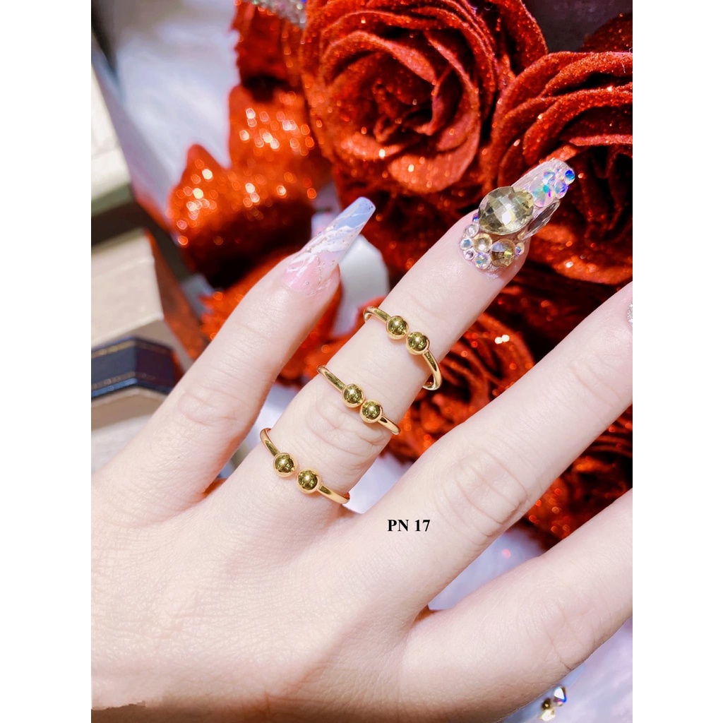 Nhẫn bi bóng vàng