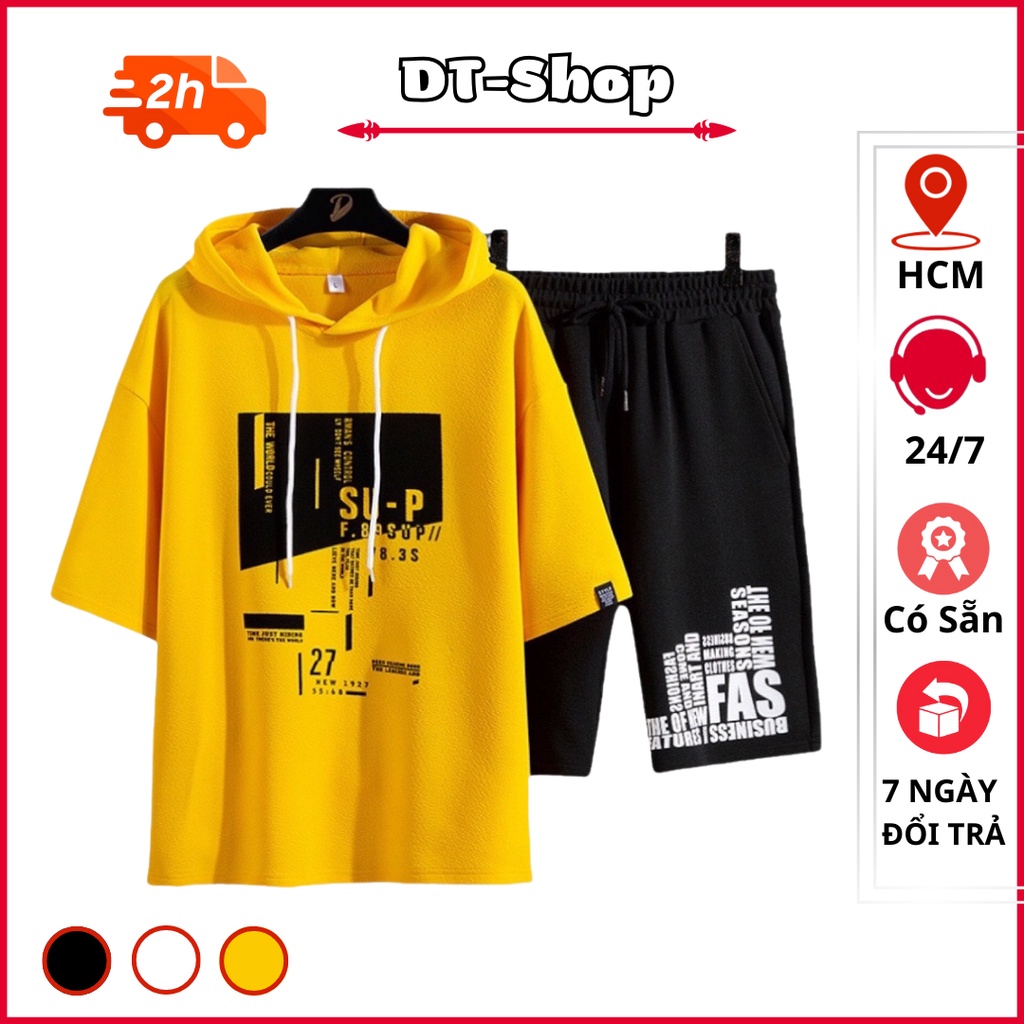 Bộ Quần Áo Thể Thao Nam Kiểu Dáng Trẻ Trung Phối Màu Thời Trang Mùa Hè