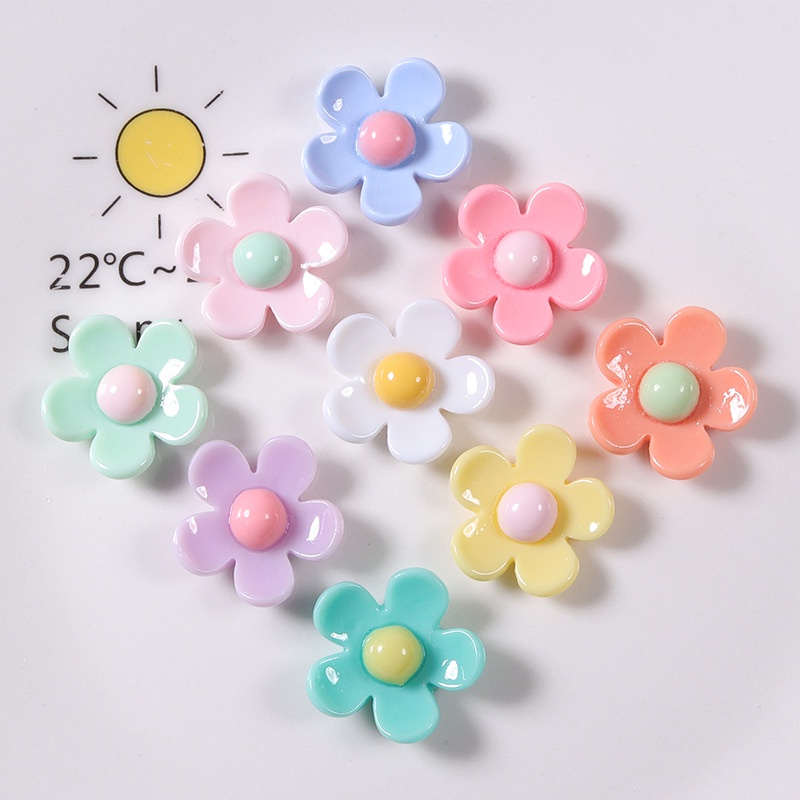 Miếng Vá Trang Trí Điện Thoại / Kẹp Tóc Hình Giày Jibitz / Hoa Nhiều Màu Sắc Diy