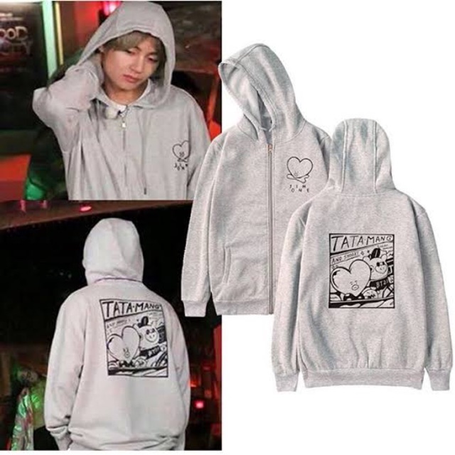 Áo Khoác Hoodie Bt21 Bts Taehyung Jin Suga Jungkook V Jimin J-hope 15 Màu M L Xl Xxl