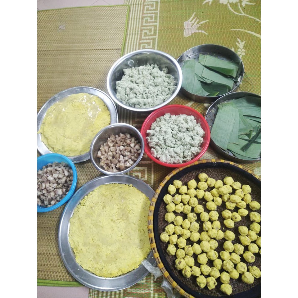 Set Bánh Khúc Không Xôi Đã Hấp - Món Ăn Cổ Truyền Chế Biến Sẵn Bảo Quản Lâu Dài