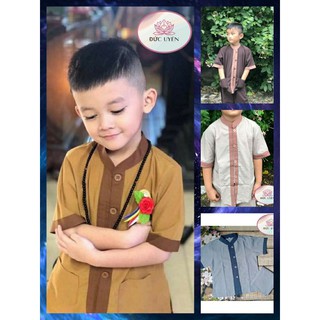 Đồ lam đi chùa cho bé - Mẫu Lãnh Tụ Viền