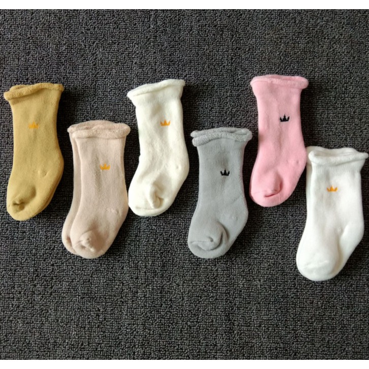 Sét 4 đôi tất trẻ em cổ cao ấm áp