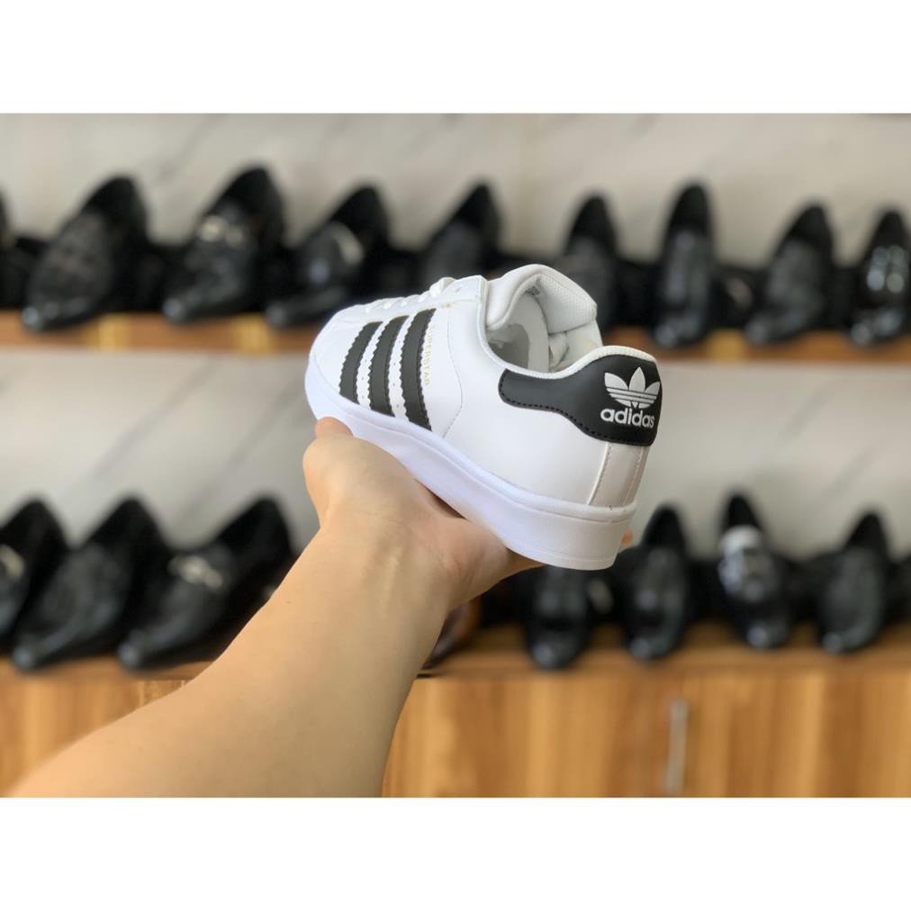 [Mã FAMAYMA2 giảm 10K đơn 50K] [Xả Kho] Giày adidas mũi trơn trắng 3 sọc hot 2021 | BigBuy360 - bigbuy360.vn
