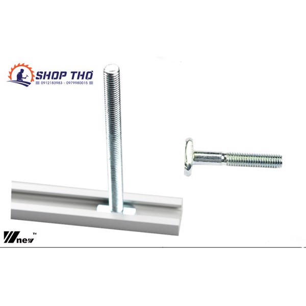 Ray nhôm T track cỡ nhỏ dùng cho chế cưa bàn, bàn khoan, máy pha