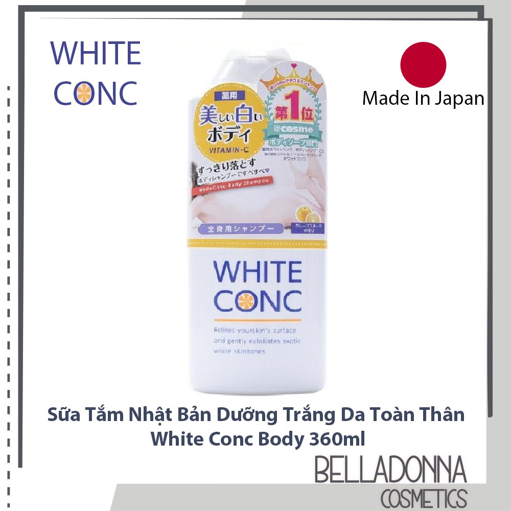 Sữa tắm trắng da toàn thân White Conc Body của Nhật Bản 360ml