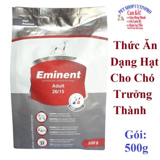 THỨC ĂN CHO CHÓ GIỐNG NHỎ VÀ GIỐNG TRUNG TRƯỞNG THÀNH Eminent Adult Dạng hạt Gói 500g Nhập khẩu từ cộng hòa Séc