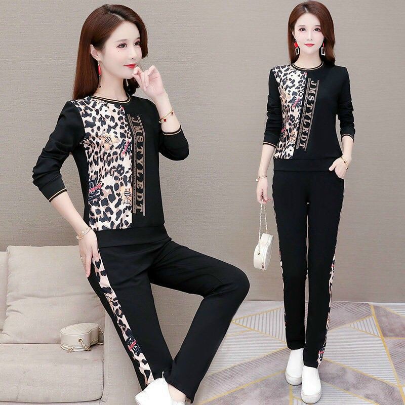SÉT BỘ ĐỒ THU ĐÔNG NỮ CAO CẤP PHỐI DA BEO