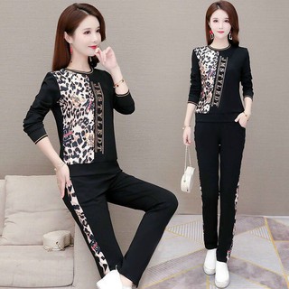 SÉT BỘ ĐỒ THU ĐÔNG NỮ CAO CẤP PHỐI DA BEO