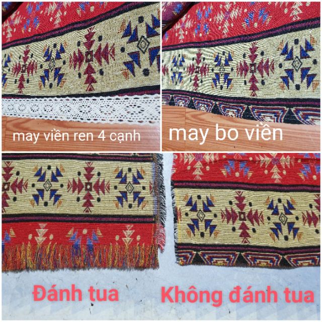 Thảm treo tường họa tiết thổ cẩm kích thước 1m x1,5m