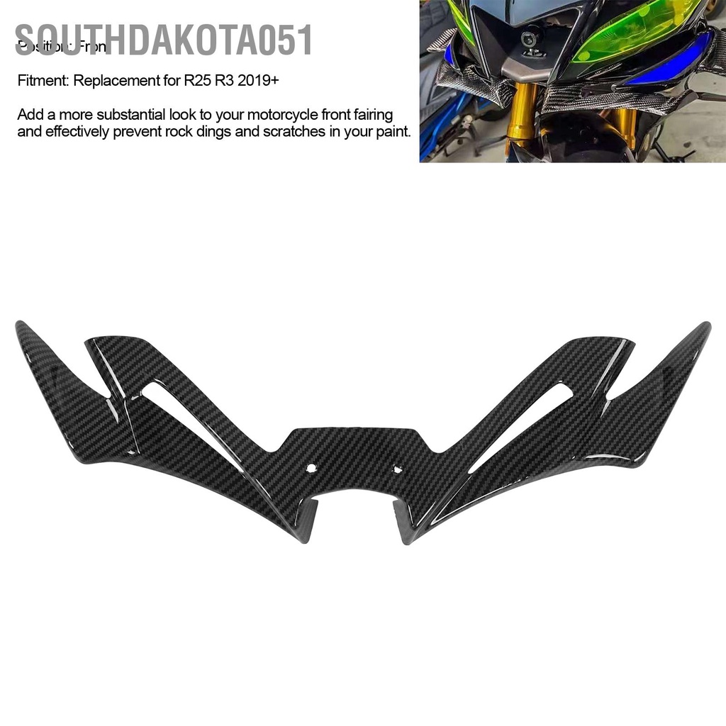 [Hàng HOT] Cánh Bảo Vệ Chắn gió phía trước xe máy kiểu sợi carbon cho YAMAHA R25 R3 2019+【Southdakota051】