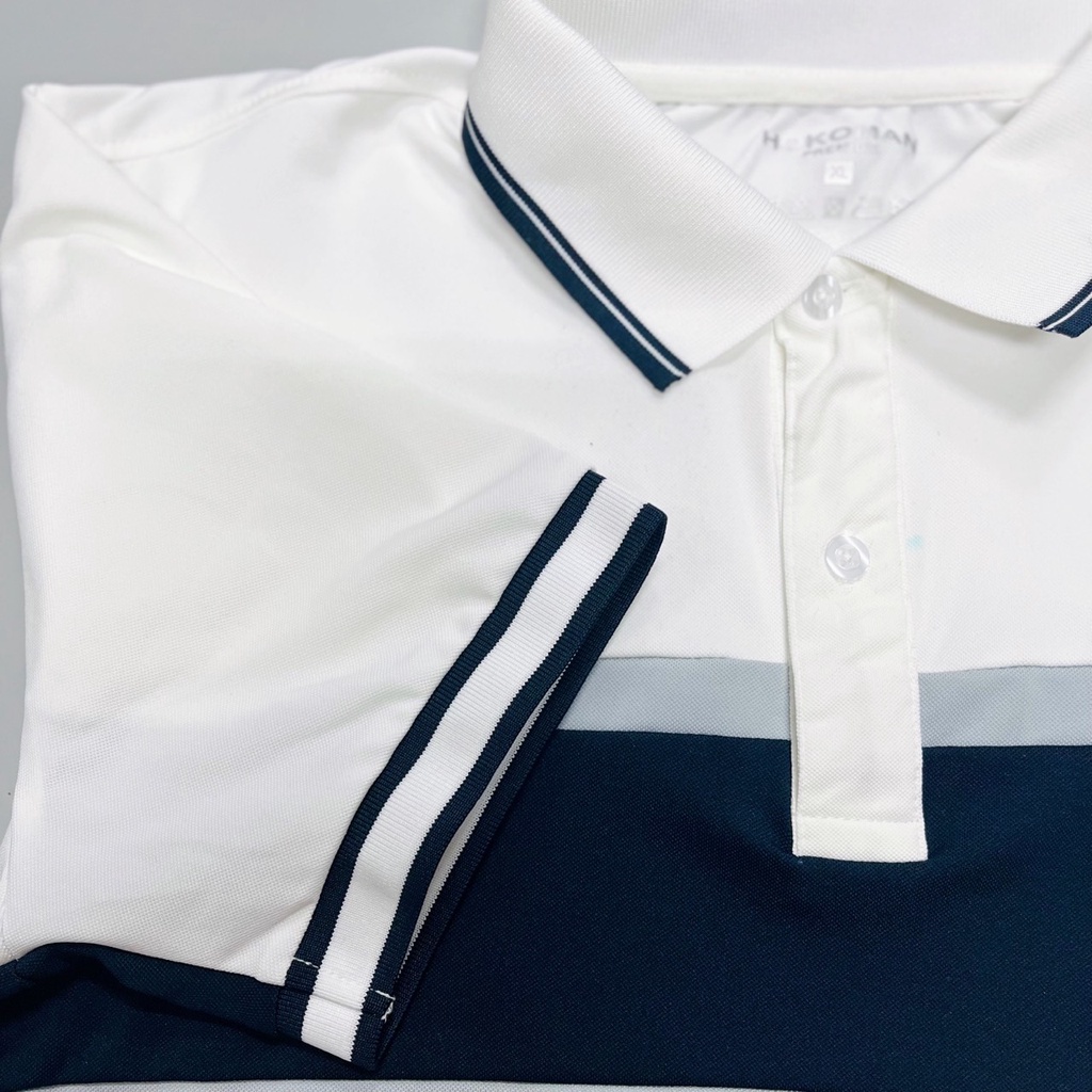 Áo polo nam cổ bẻ phối 3 màu siêu hot chất vải cá sấu Cotton xuất xịn,chuẩn form, sang trọng - thanh lịch TB035