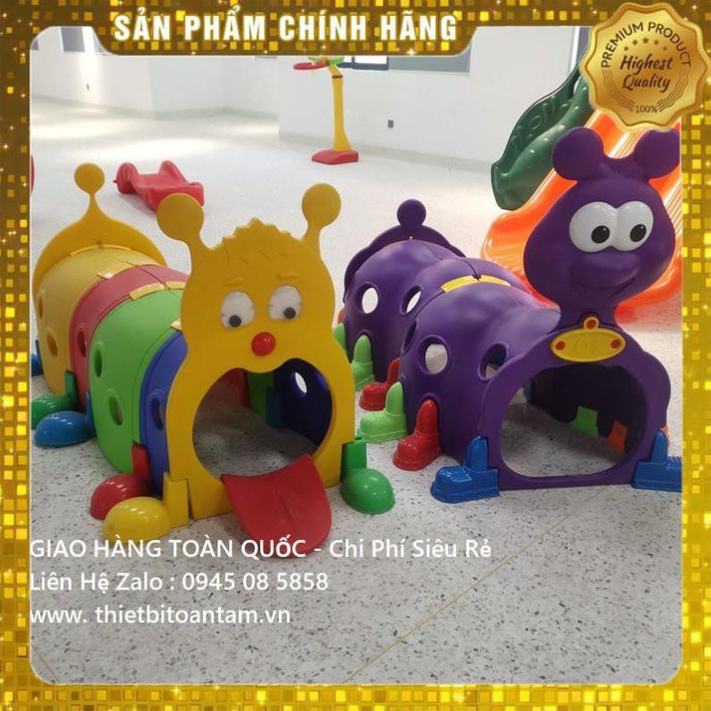 ( có sẳn ) Hầm chui con sâu là một trò chơi vận động giúp rèn luyện sự dẻo dai, khéo léo cho bé yêu