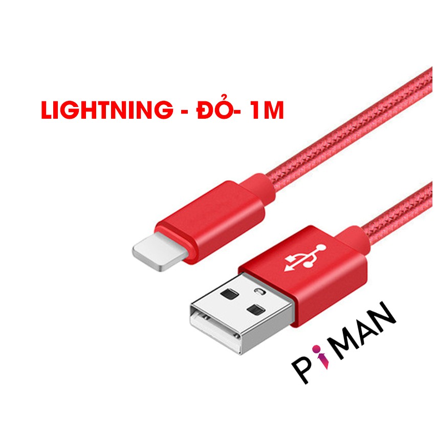 Dây Cáp Sạc Nhanh Piman Samsung Đầu Lightning Type C Micro Hỗ Trợ Tất Cả Dòng Điện Thoại DCS01