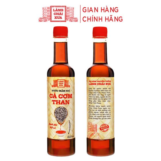 Nước Mắm Nhỉ Cá Cơm Than 525ml - Làng Chài Xưa