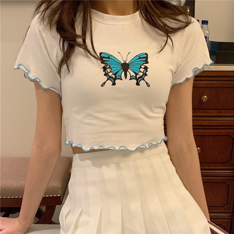 [SẴN] Áo croptop nữ tay ngắn Ulzzang Quảng Châu ATC27