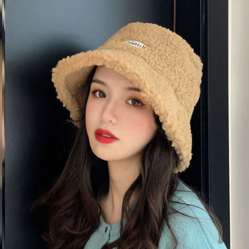 Mũ bucket lông cừu phụ kiện thời trang phong cách ulzzang Hàn Quốc Tom House