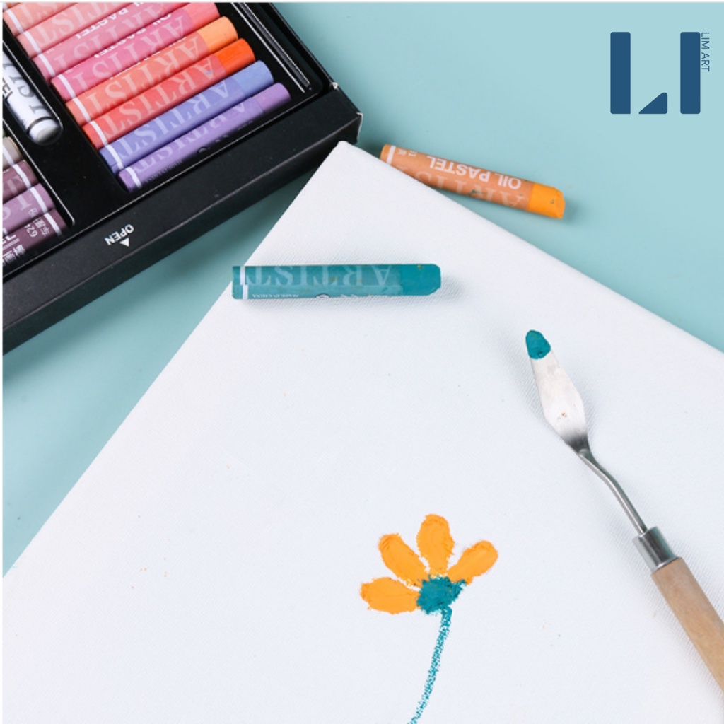 [Tặng bay vẽ] Màu sáp dầu Giorgione 12/24 màu soft oil pastels vẽ tranh chuyên nghiệp