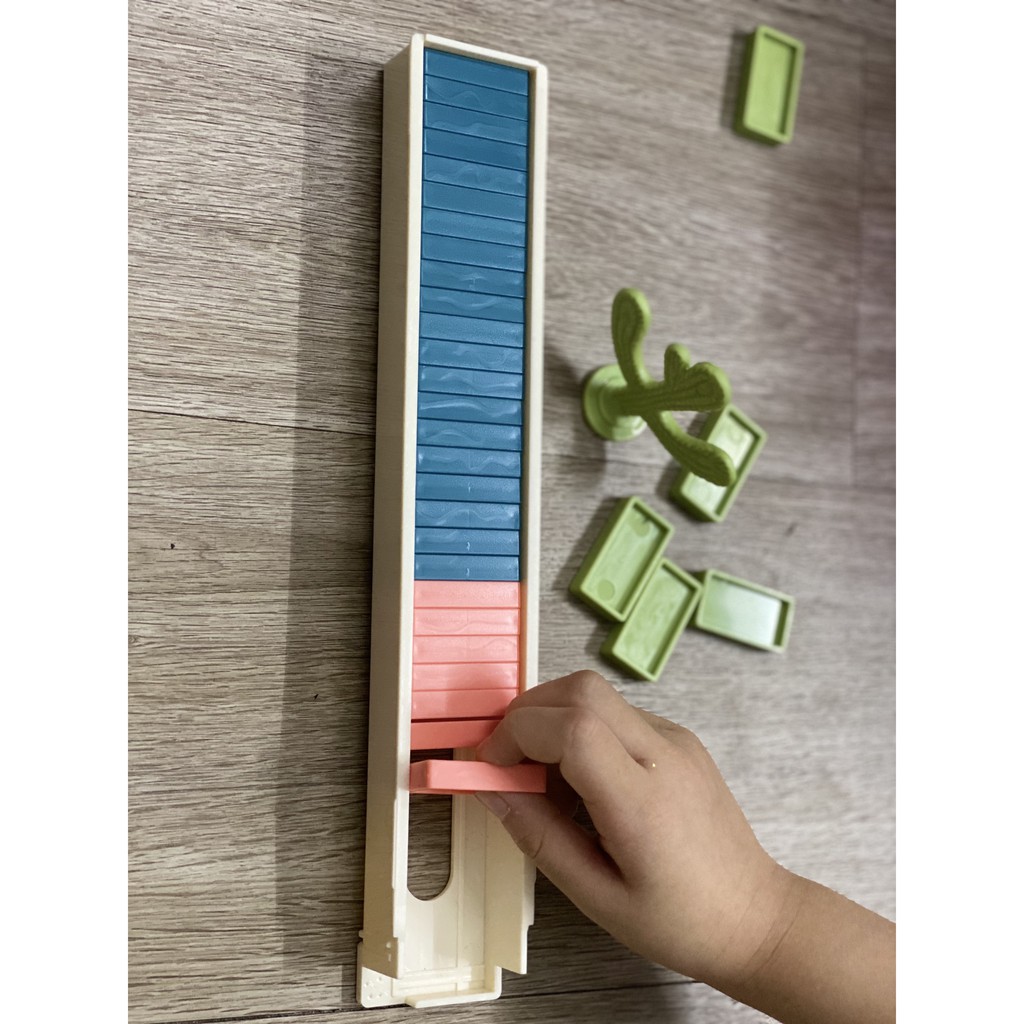 Đồ chơi sáng tạo, Xe xếp domino màu sắc cho bé 2-6 tuổi TunaKids