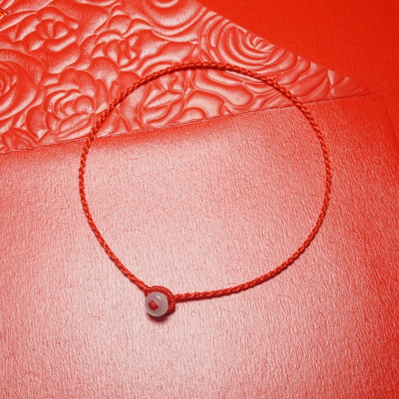 Vòng Tay Chỉ Đỏ Nút Cài Ng-ọc T-ự Nhi-ên ( Ghi chú size cổ tay )