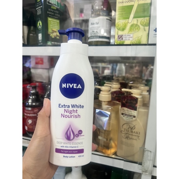 sữa dưỡng thể trắng da nivia Extra  ban đêm và ban ngày  nhỏ  200ml lớn 400ml  hàng công ty