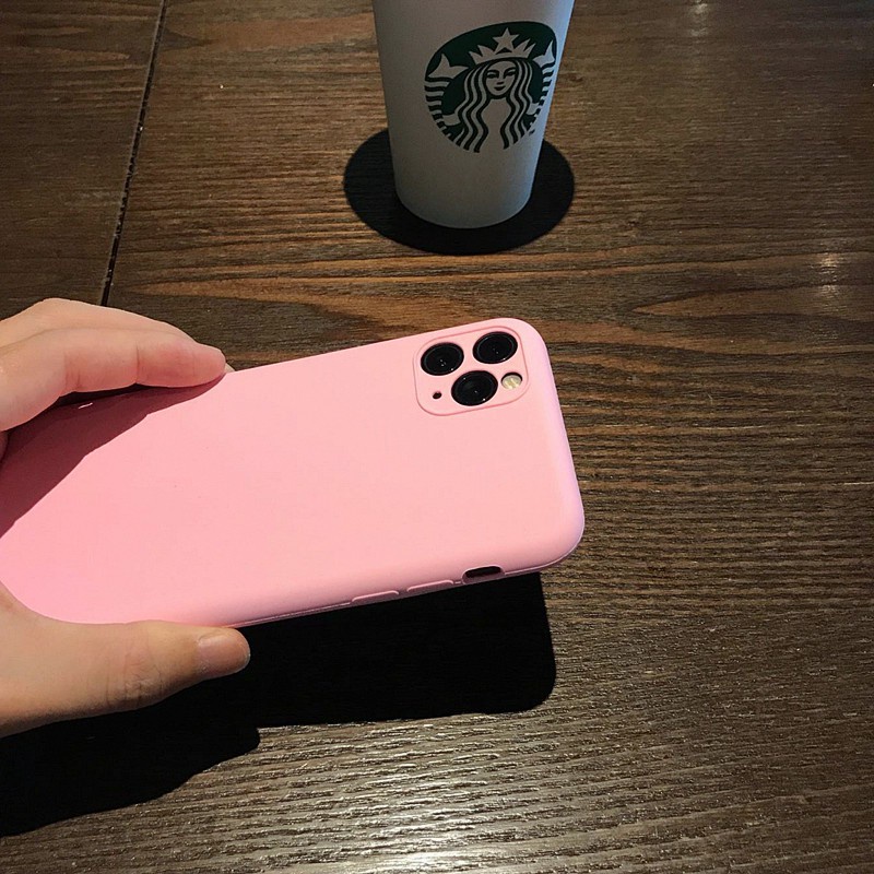 vivo 1808 1811 1820 1812 1807 1817 1801 1819 1806 1818 1816 1802 1814 1804 1805 1851 1815 Pink TPU silicone mobile phone protective case Simple mobile phone anti falling shell Solid color mobile phone soft shell