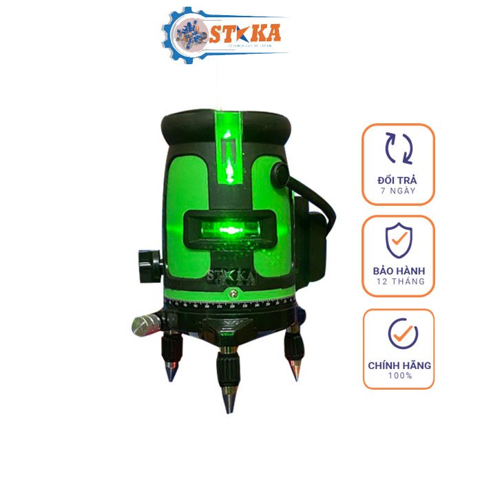 Máy Lazer Cân Bằng 5 Tia Xanh STAKA Cao Cấp - Máy Cân Mực Laser, Bấm Cos Đa Năng