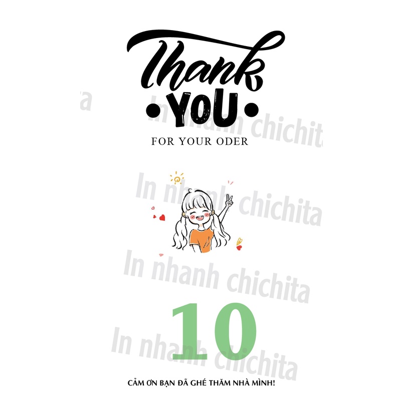 Tem Decal Dán Hộp Carton, Tem Thank You Dán Niêm Phong Hộp cod hàng có sẵn 11x6,5 cm 31-40